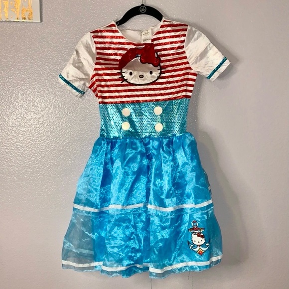 Hello Kitty sailor anchor nautical Halloween dress 7/8 - Picture 1 of 6